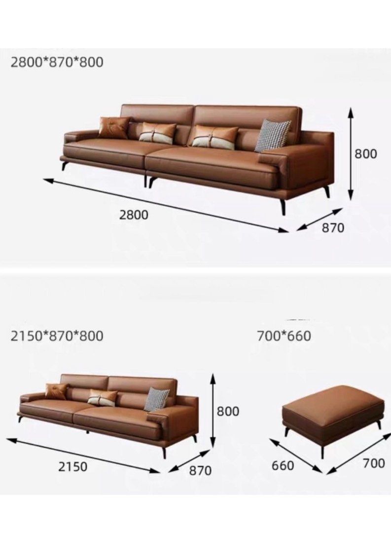 VAST Modern Leather Sofa - Radical Homes Singapore