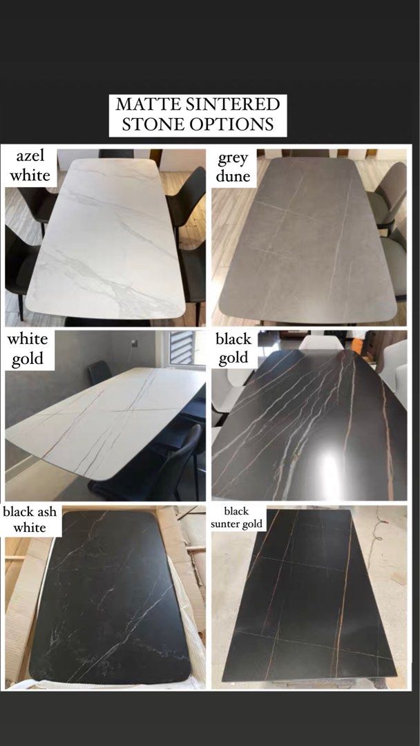 GALLAGHER Modern Sintered Stone Dining Table - Radical Homes Singapore