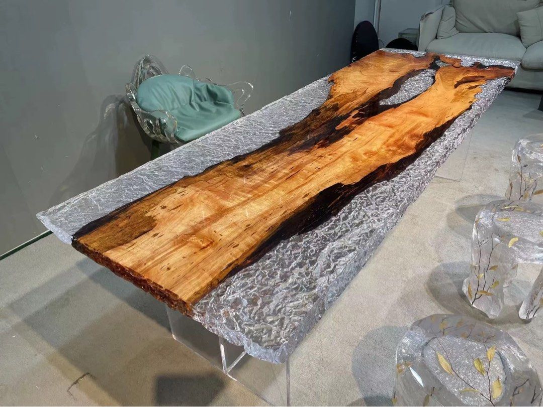 Modern Epoxy Dining Table Customisation - Radical Homes Singapore