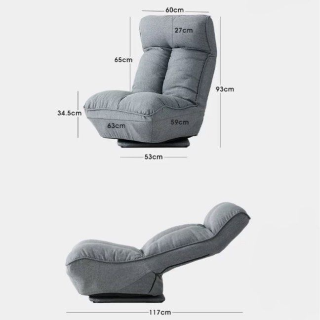 GROM Japandi Fabric Lounge Chair - Cassa Haus Singapore