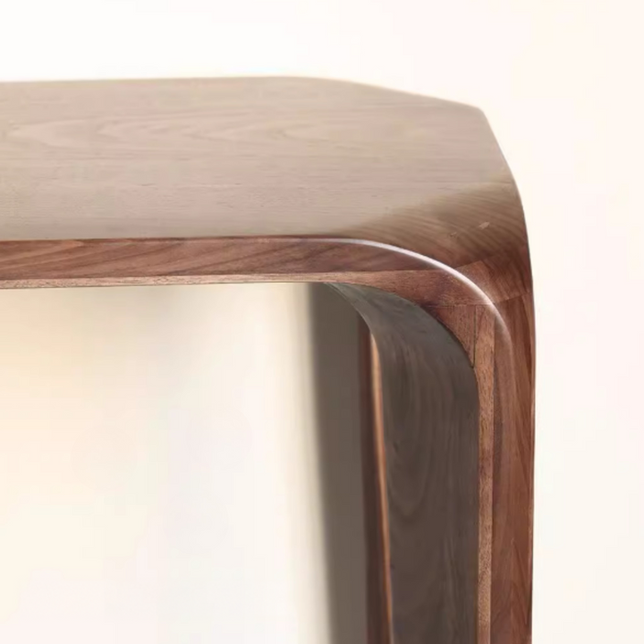 RILVAN Modern Walnut Wood Console Table