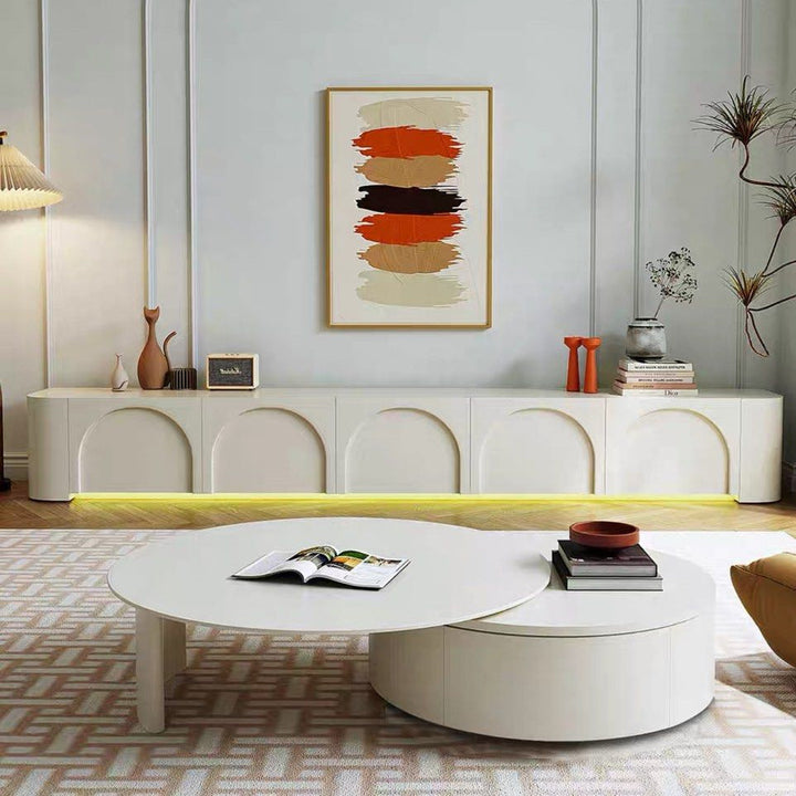 GEROM Japandi LED TV Console - Radical Homes Singapore