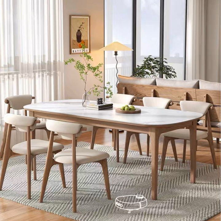 ZOREVIA Sintered Stone Dining Table & Chairs - Cassa Haus Singapore