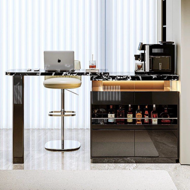 JANGGA Modern Sintered Stone Bar Table - Radical Homes Singapore