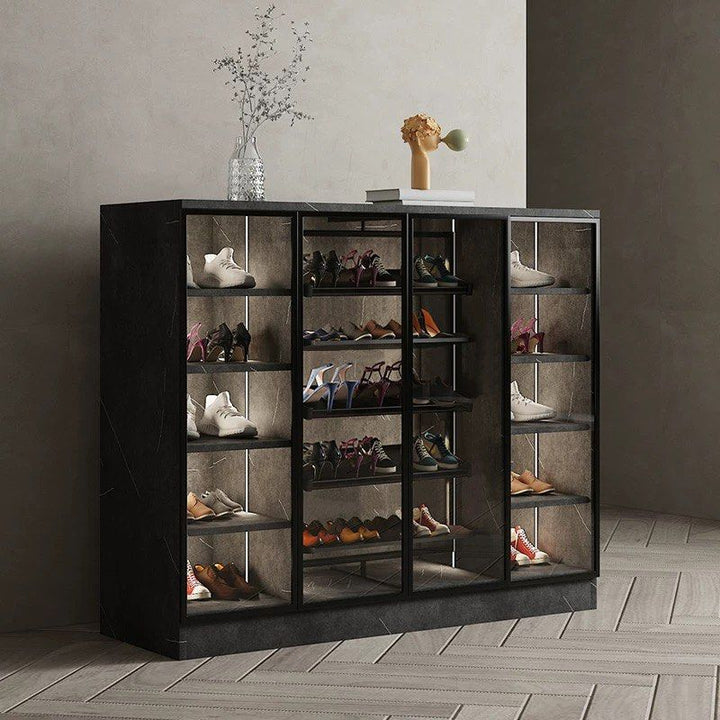 CAROUSEL Modern Rotatable Shelves Shoe Cabinet - Cassa Haus Singapore