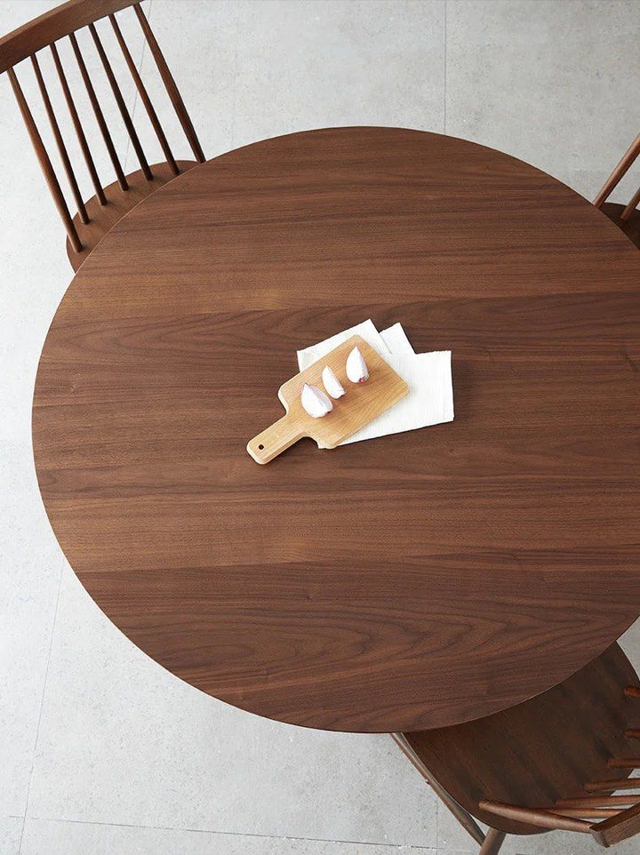 MCGHEE Solid Wood Round Dining Table - Radical Homes Singapore