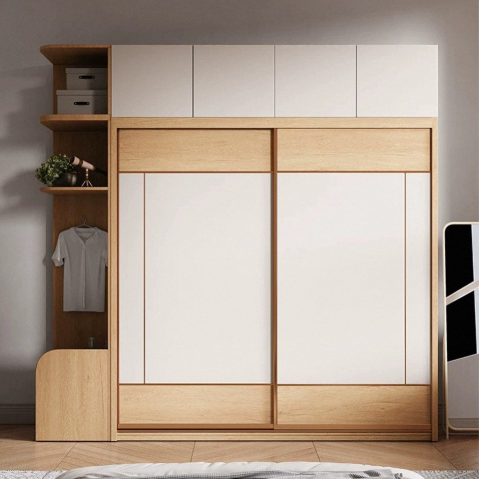 GORO Japandi Solid Wood Wardrobe - Radical Homes Singapore