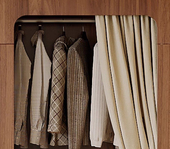 KAVRO Mid-Century Rattan Wardrobe - Cassa Haus Singapore