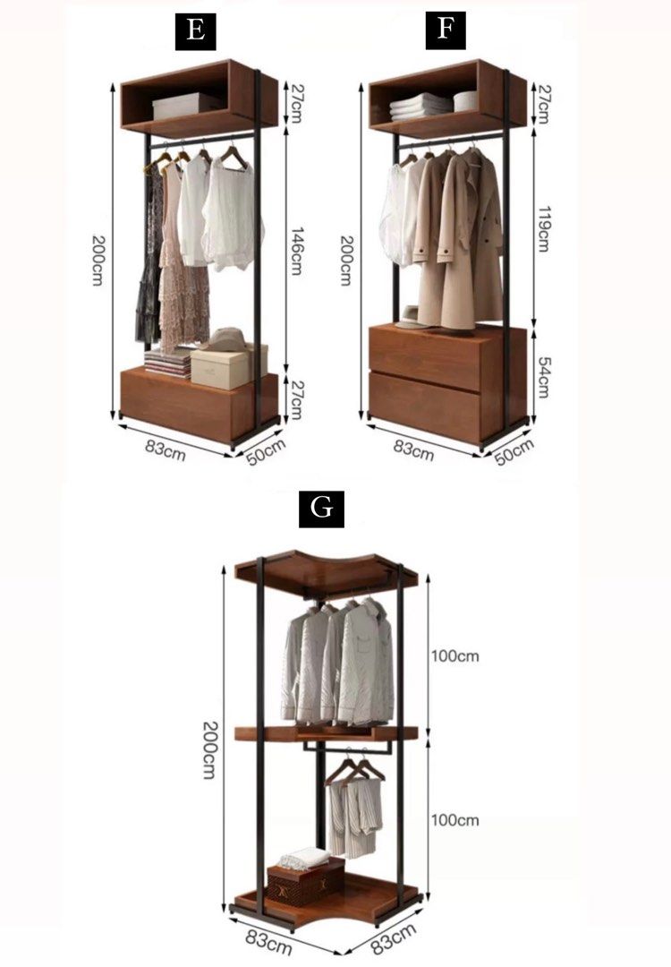 RYKTRA Modern Open Concept Wardrobe - Cassa Haus Singapore