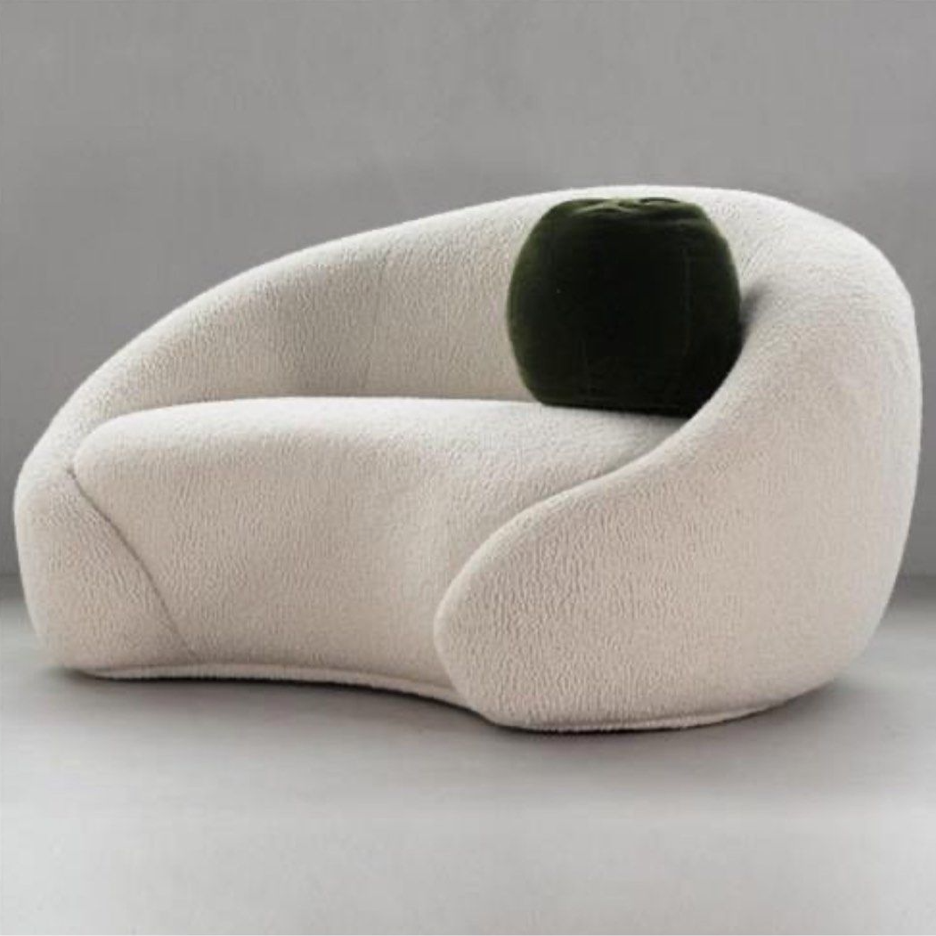 ALISEN Boucle Curve Sofa - Radical Homes Singapore