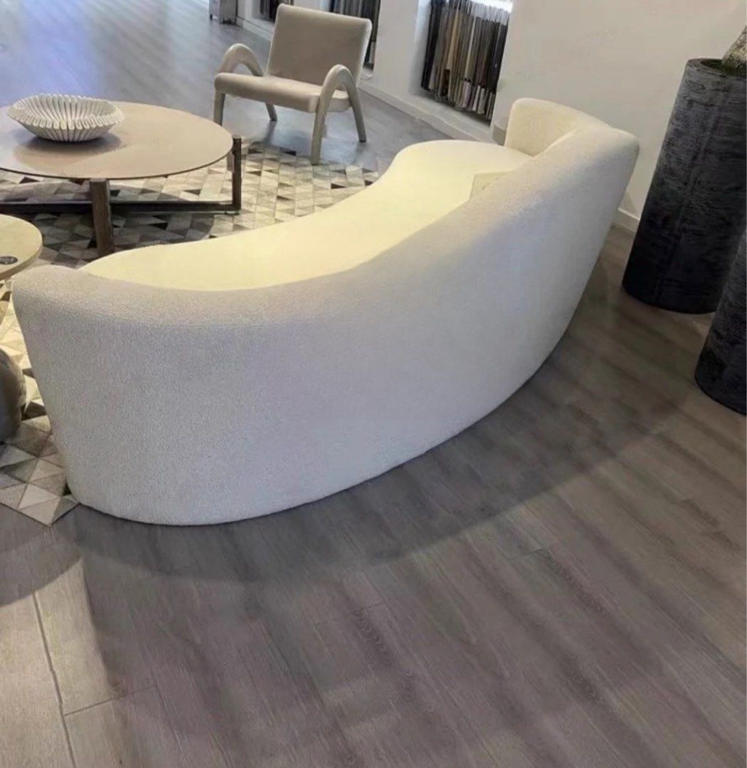 OLEANDER Performance Boucle Curve Sofa - Radical Homes Singapore