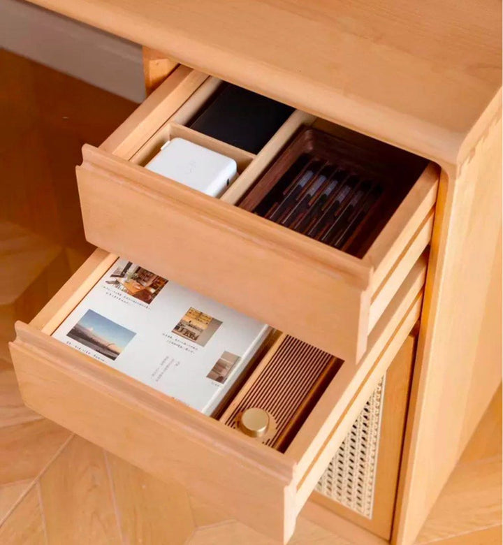 CICCI Scandinavian Solid Wood Study Table - Radical Homes Singapore