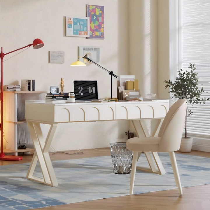 LUMINA Modern Study Table with Drawer - Radical Homes Singapore