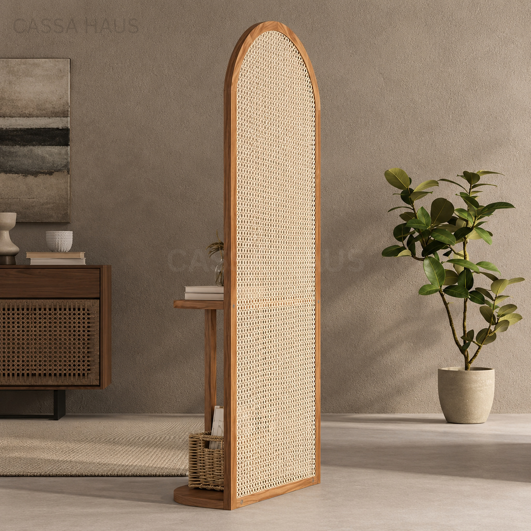 AJRE Rustic Rattan Partition - Cassa Haus Singapore