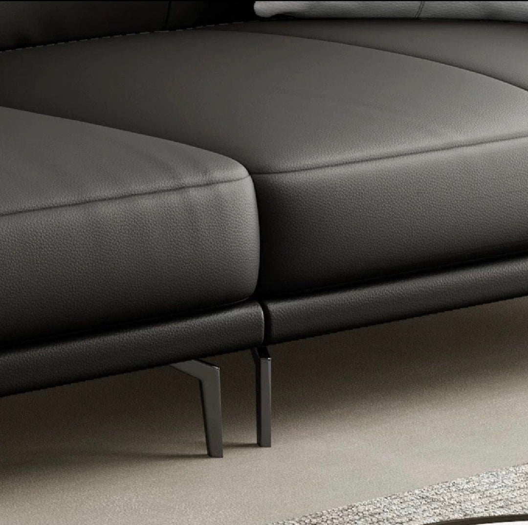 SIGRID Modern Genuine Leather Sofa (INSTOCK)