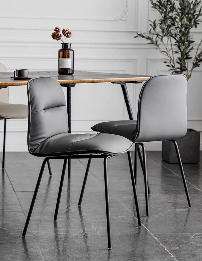MEVORA Modern Leather Dining Chair - Cassa Haus Singapore