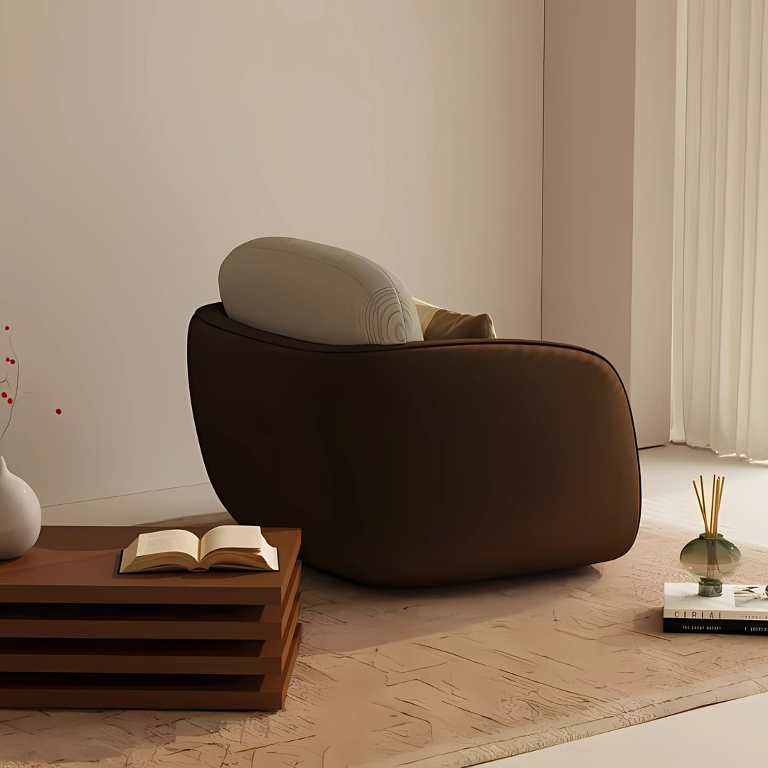 AIDA Modern Fabric Lounge Chair - Radical Homes Singapore