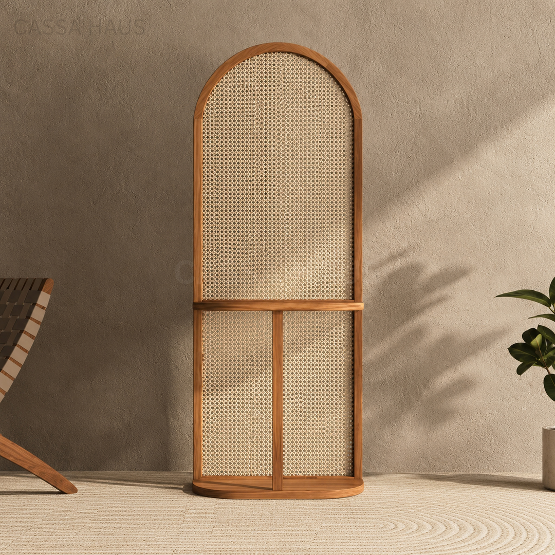AJRE Rustic Rattan Partition - Cassa Haus Singapore