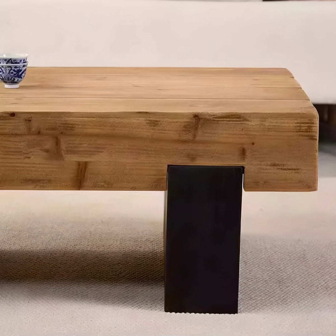 DREVANO Rustic Solid Wood Coffee Table - Cassa Haus Singapore