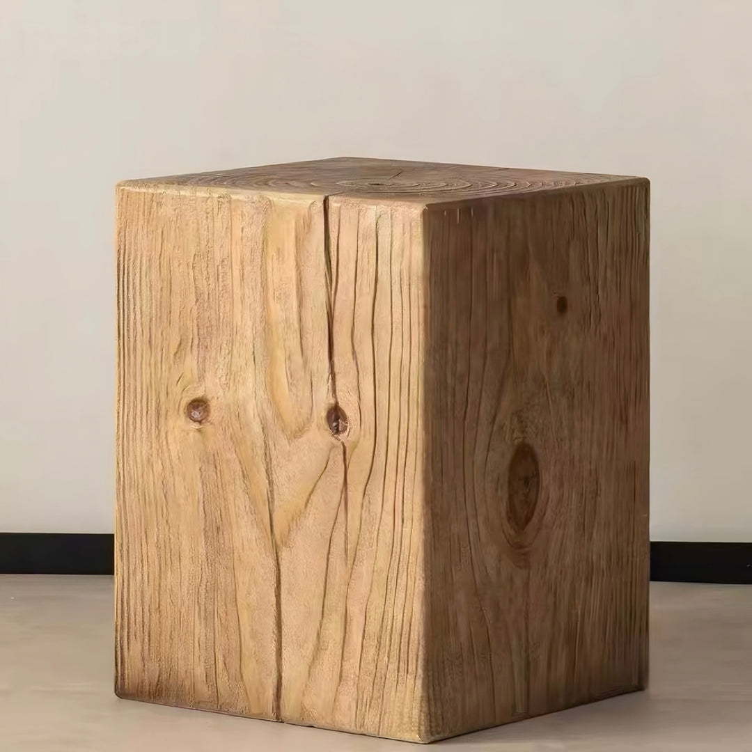 ELVAN Modern Solid Wood Side Table
