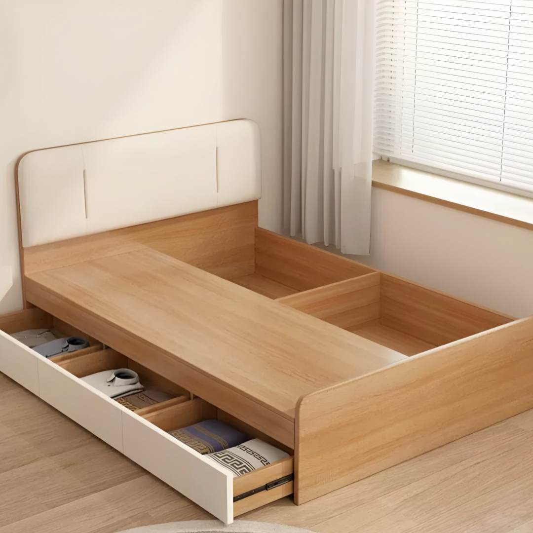 KENO Modern Storage Bedframe - Radical Homes Singapore