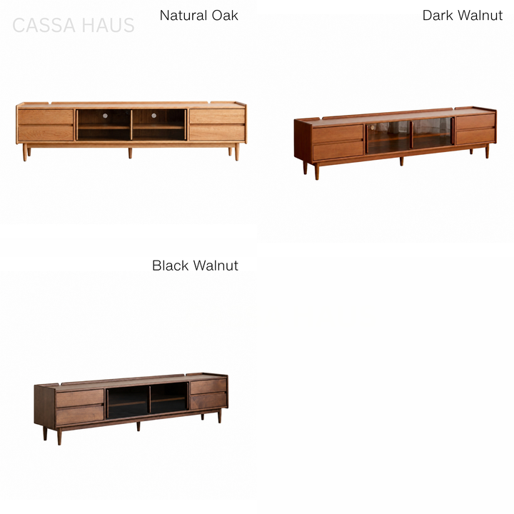 JUDAH Modern Solid Wood TV Console - Cassa Haus Singapore