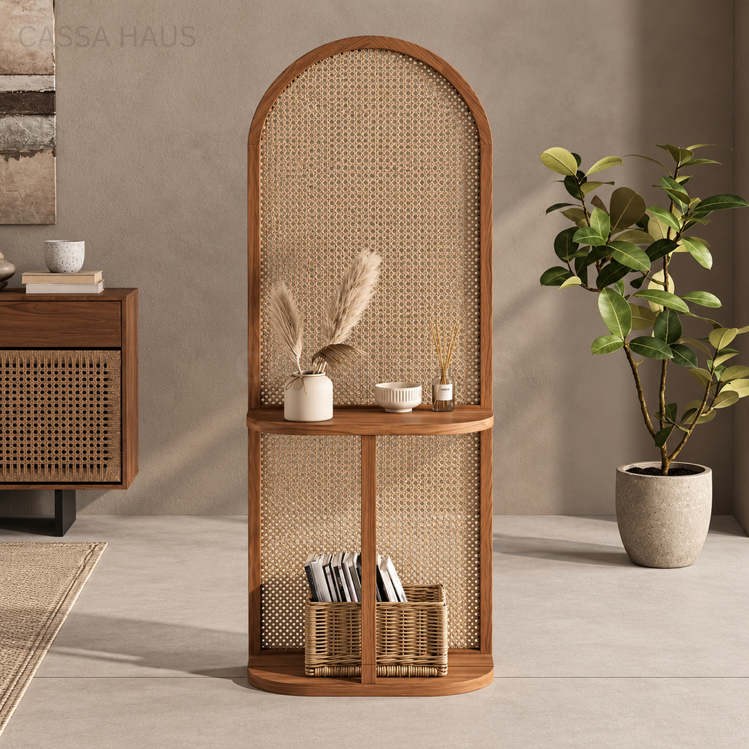 AJRE Rustic Rattan Partition - Cassa Haus Singapore