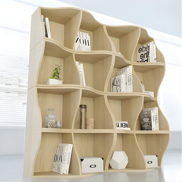 ARVO Modern Curved Bookshelf - Radical Homes Singapore