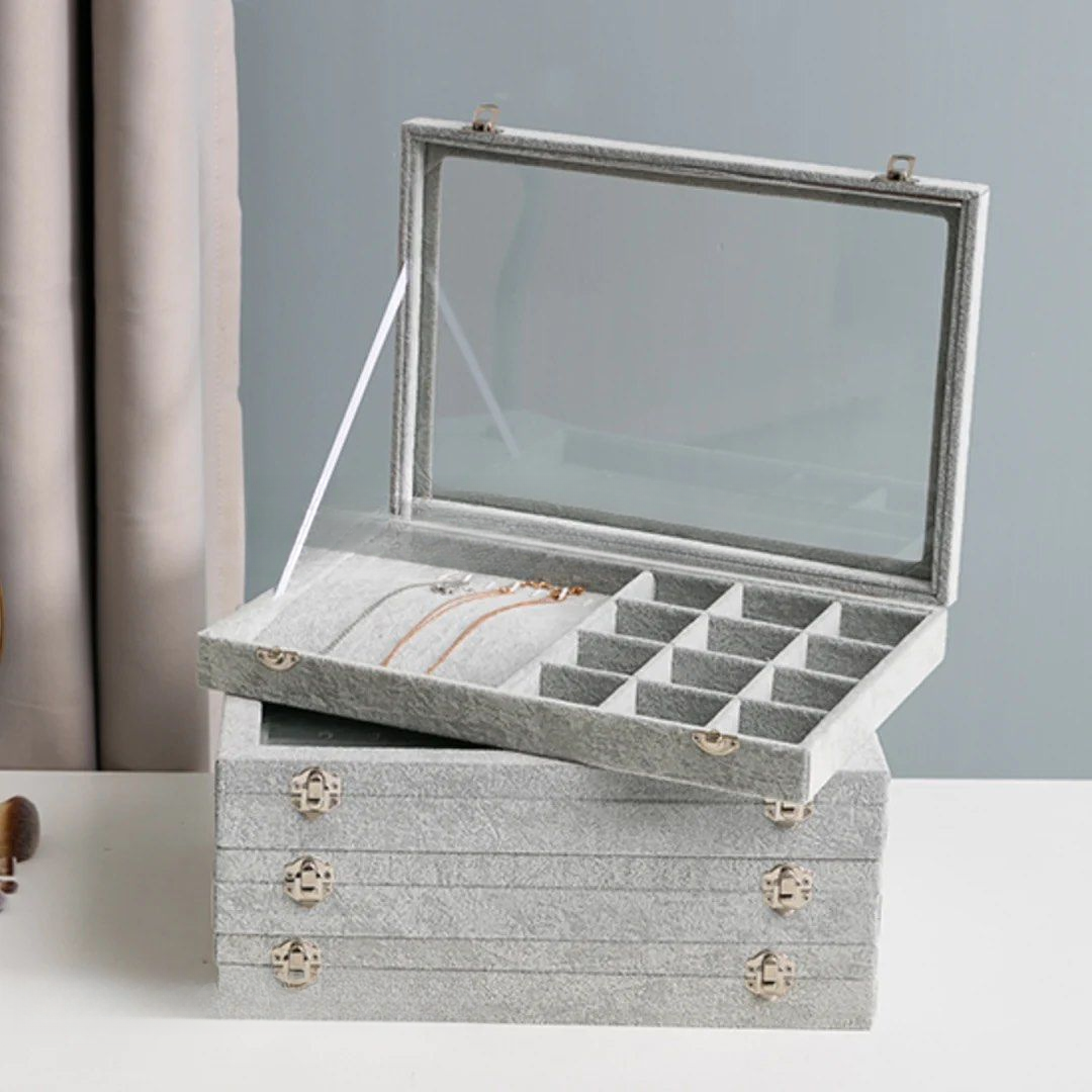 SELVANO Glass Top Jewellery Box - Cassa Haus Singapore