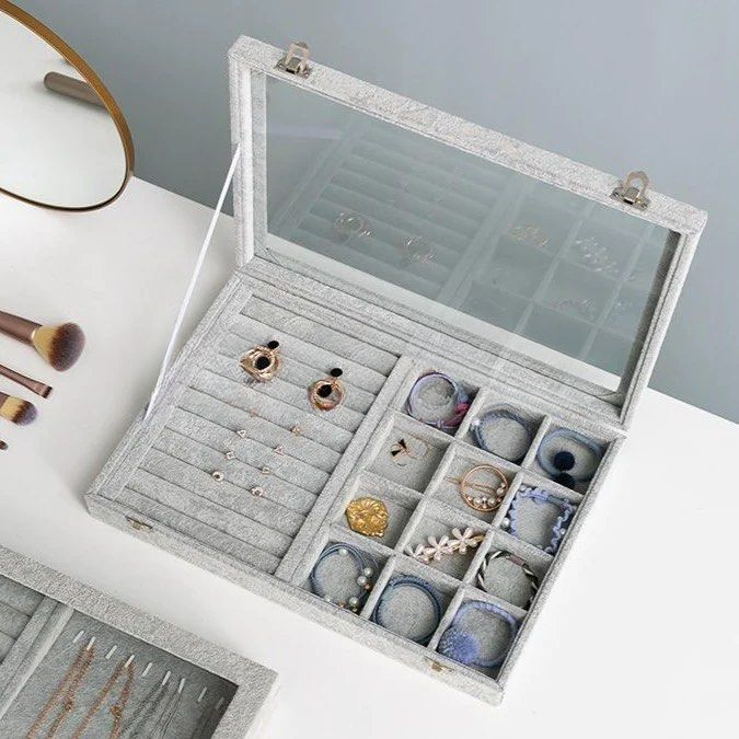 SELVANO Glass Top Jewellery Box - Cassa Haus Singapore