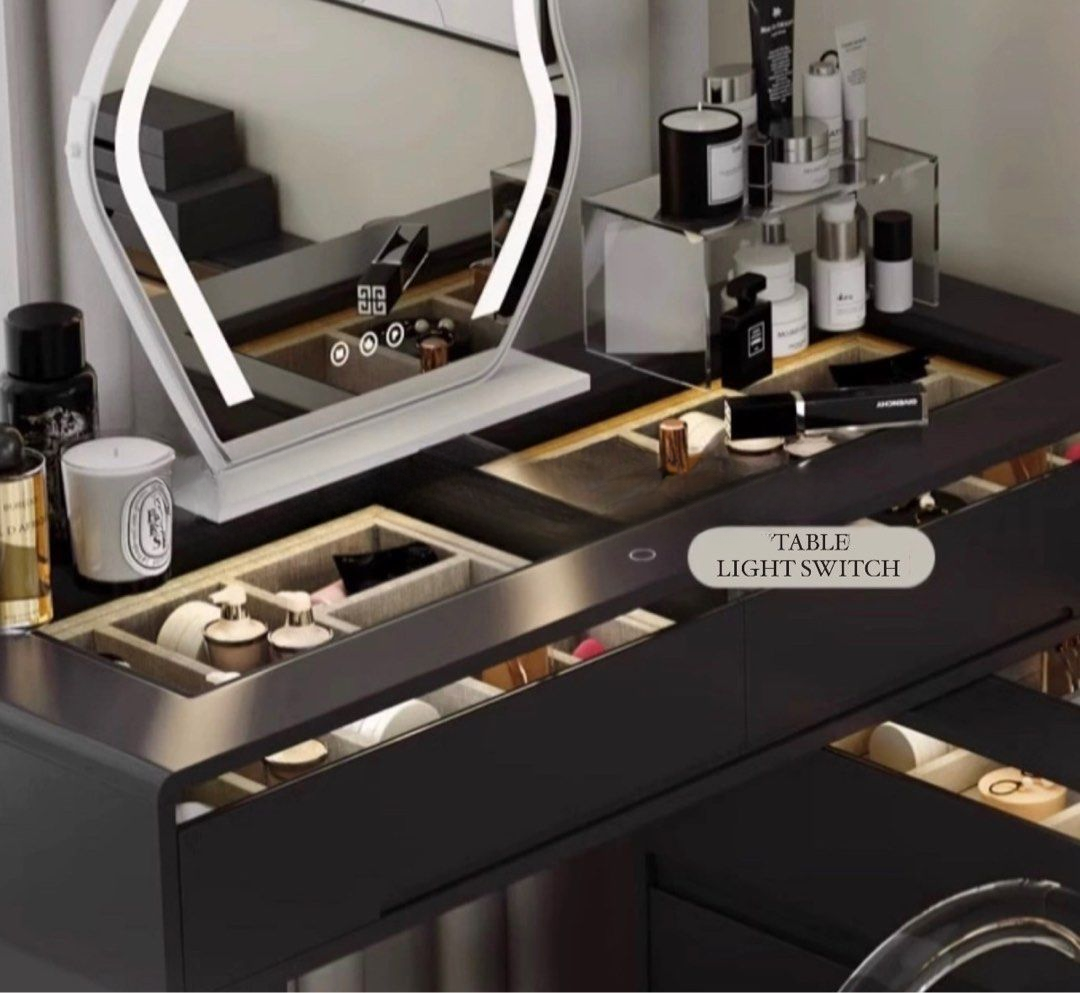 LUXEVRA Modern LED Vanity Table - Cassa Haus Singapore