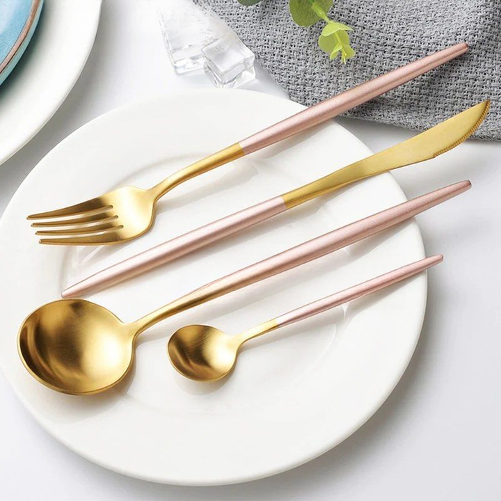 AZELRION Stainless Dinnerware Set - Cassa Haus Singapore