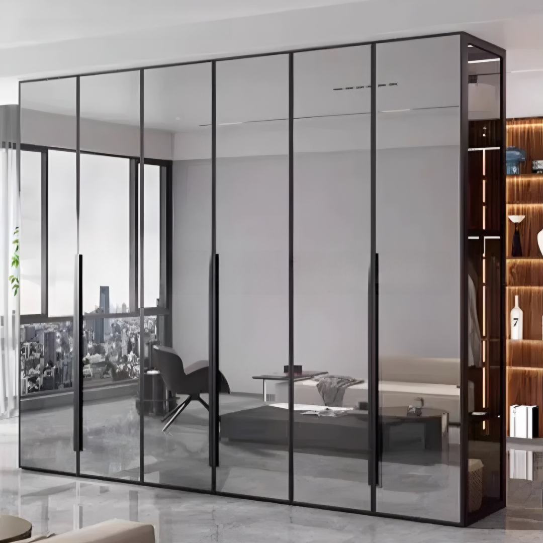 OPEEK Modern Mirror Wardrobe - Radical Homes Singapore