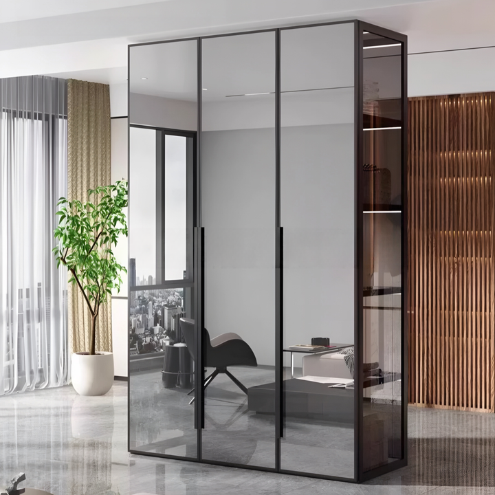 OPEEK Modern Mirror Wardrobe - Radical Homes Singapore