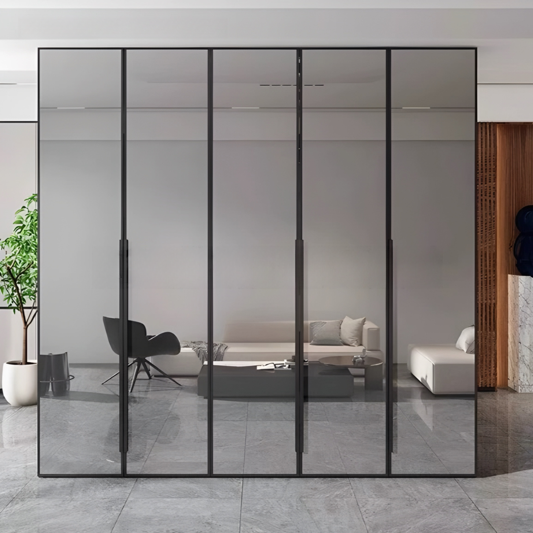 OPEEK Modern Mirror Wardrobe - Radical Homes Singapore
