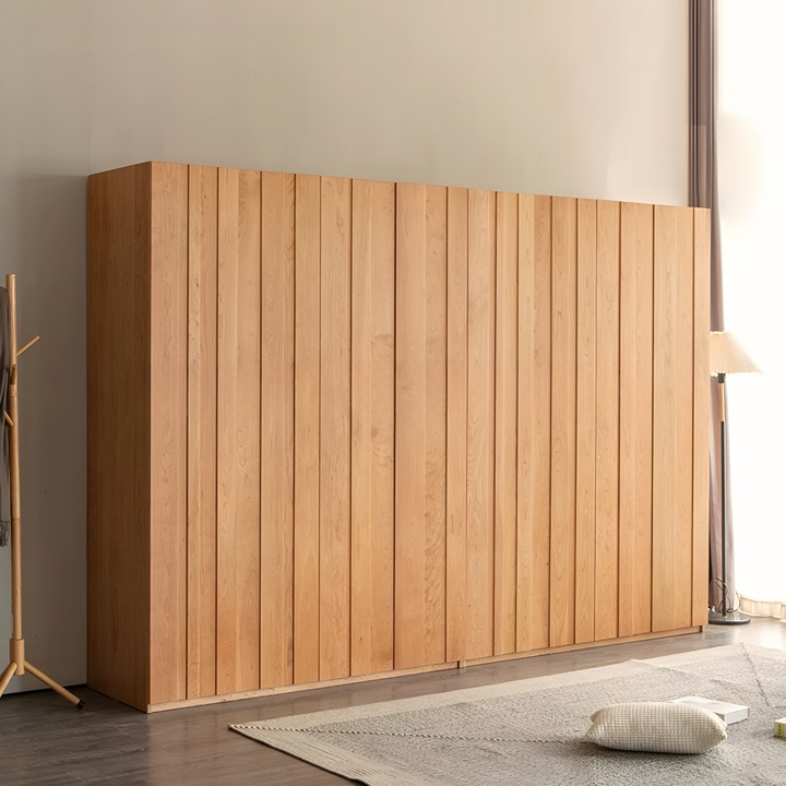 DIMSU Modern Solid Wood Wardrobe - Radical Homes Singapore
