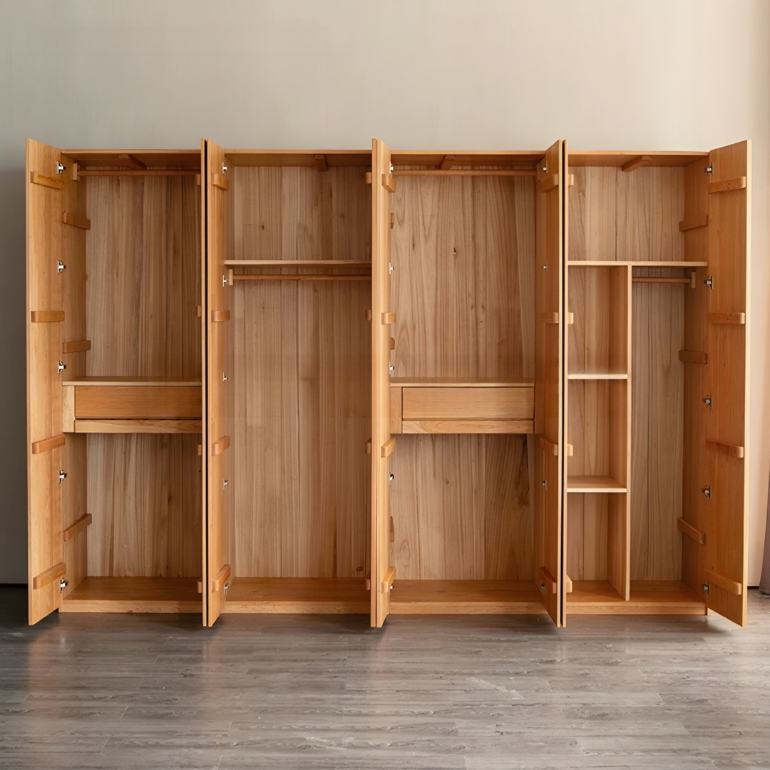 DIMSU Modern Solid Wood Wardrobe - Radical Homes Singapore