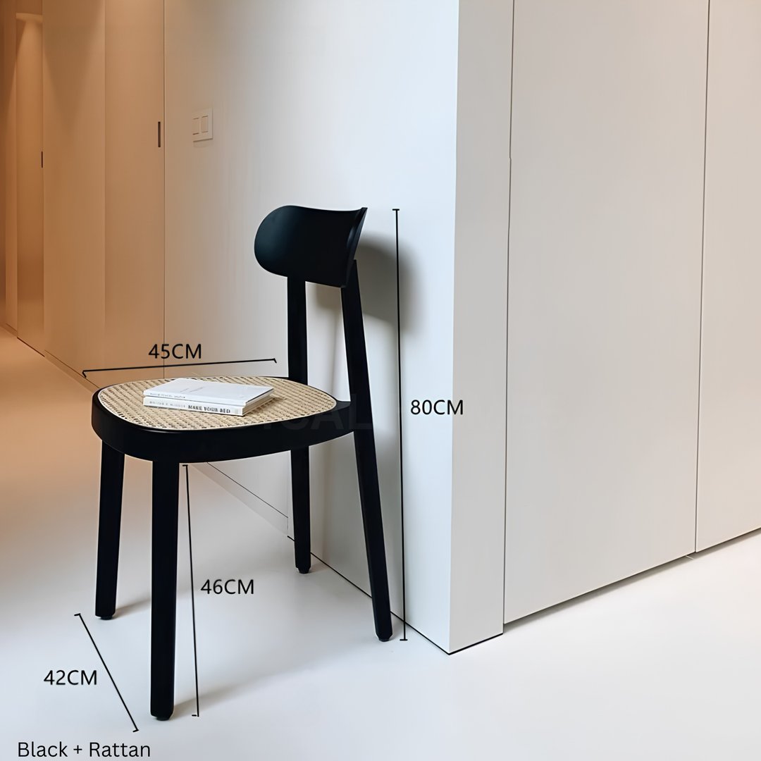 KASUMI Nordic Rattan Dining Chair
