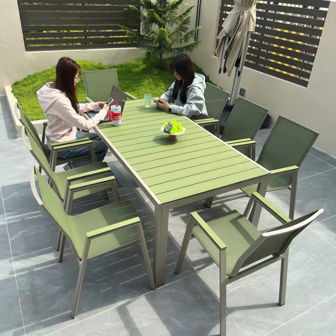 ZELQAVIS Modern Outdoor Table and Chairs Set - Cassa Haus Singapore