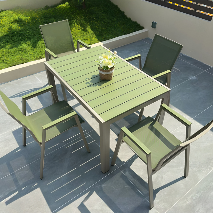 ZELQAVIS Modern Outdoor Table and Chairs Set - Cassa Haus Singapore