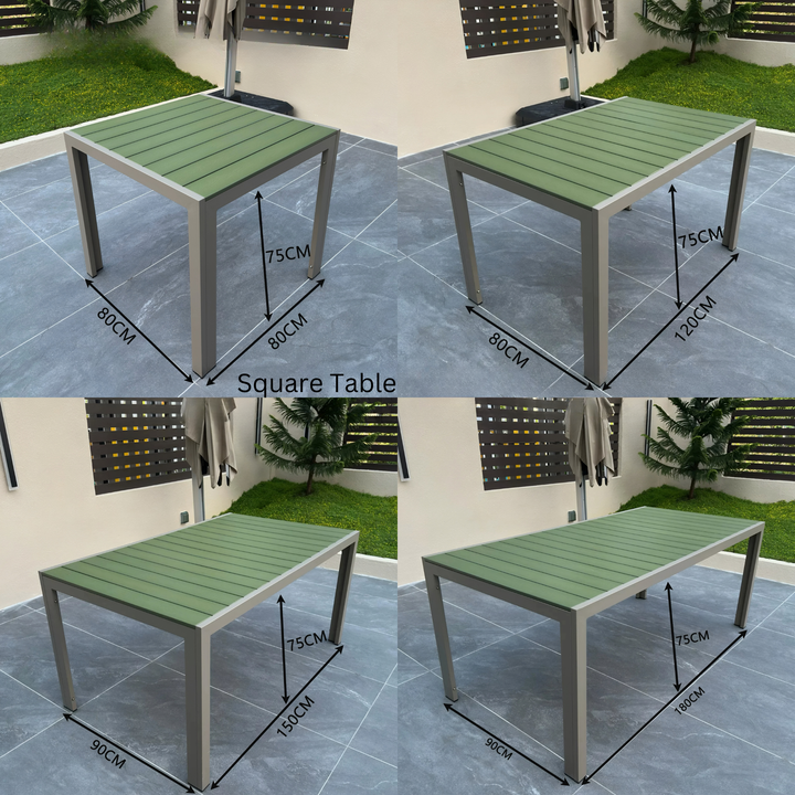 ZELQAVIS Modern Outdoor Table and Chairs Set - Cassa Haus Singapore