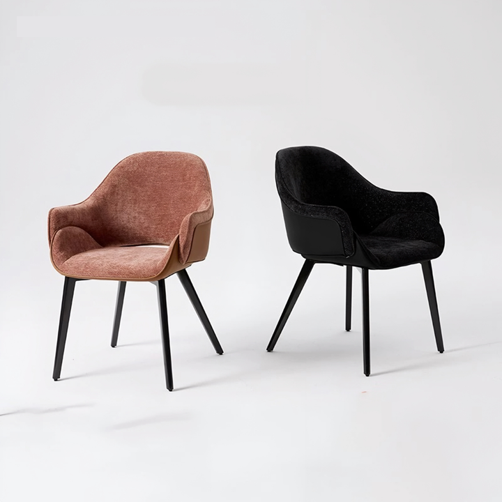 VERANO Modern Fabric Dining Armchair - Radical Homes Singapore