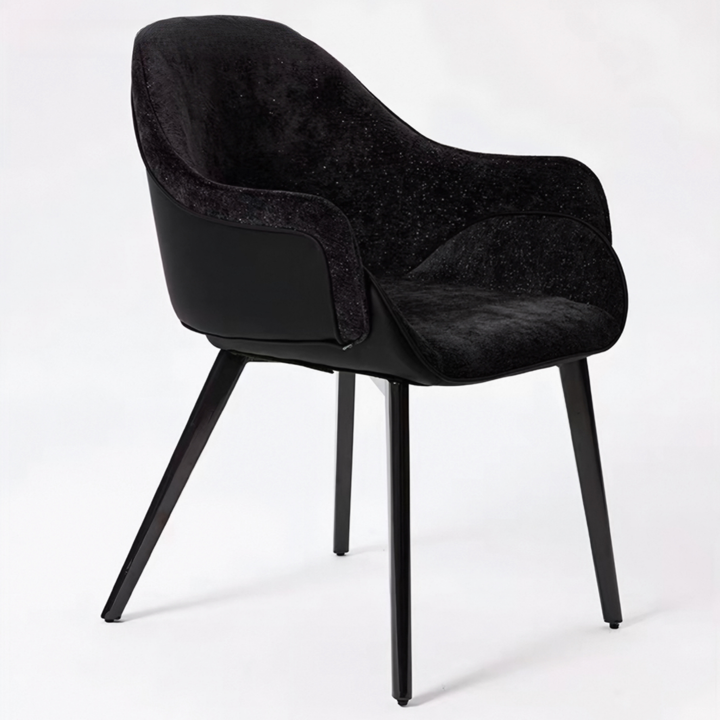 VERANO Modern Fabric Dining Armchair - Radical Homes Singapore