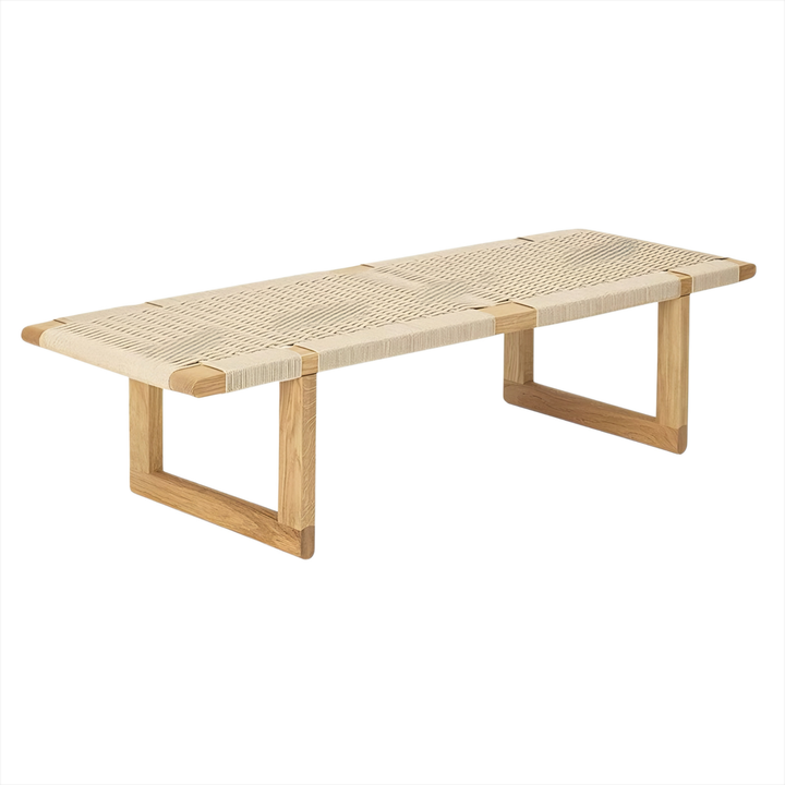 ORVENA Rustic Rattan Bench - Cassa Haus Singapore