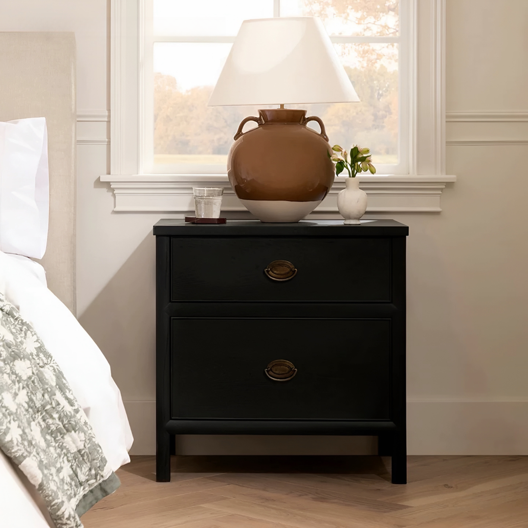 BRAVEN Classic Oak Wood Bedside Table - Radical Homes Singapore
