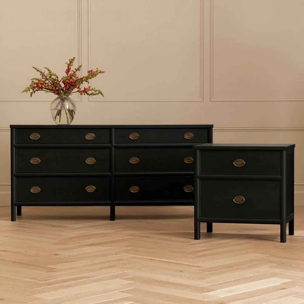 BRAVEN Classic Oak Wood Bedside Table - Radical Homes Singapore