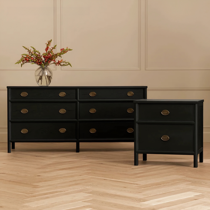 BRAVEN Classic Oak Wood Bedside Table - Radical Homes Singapore