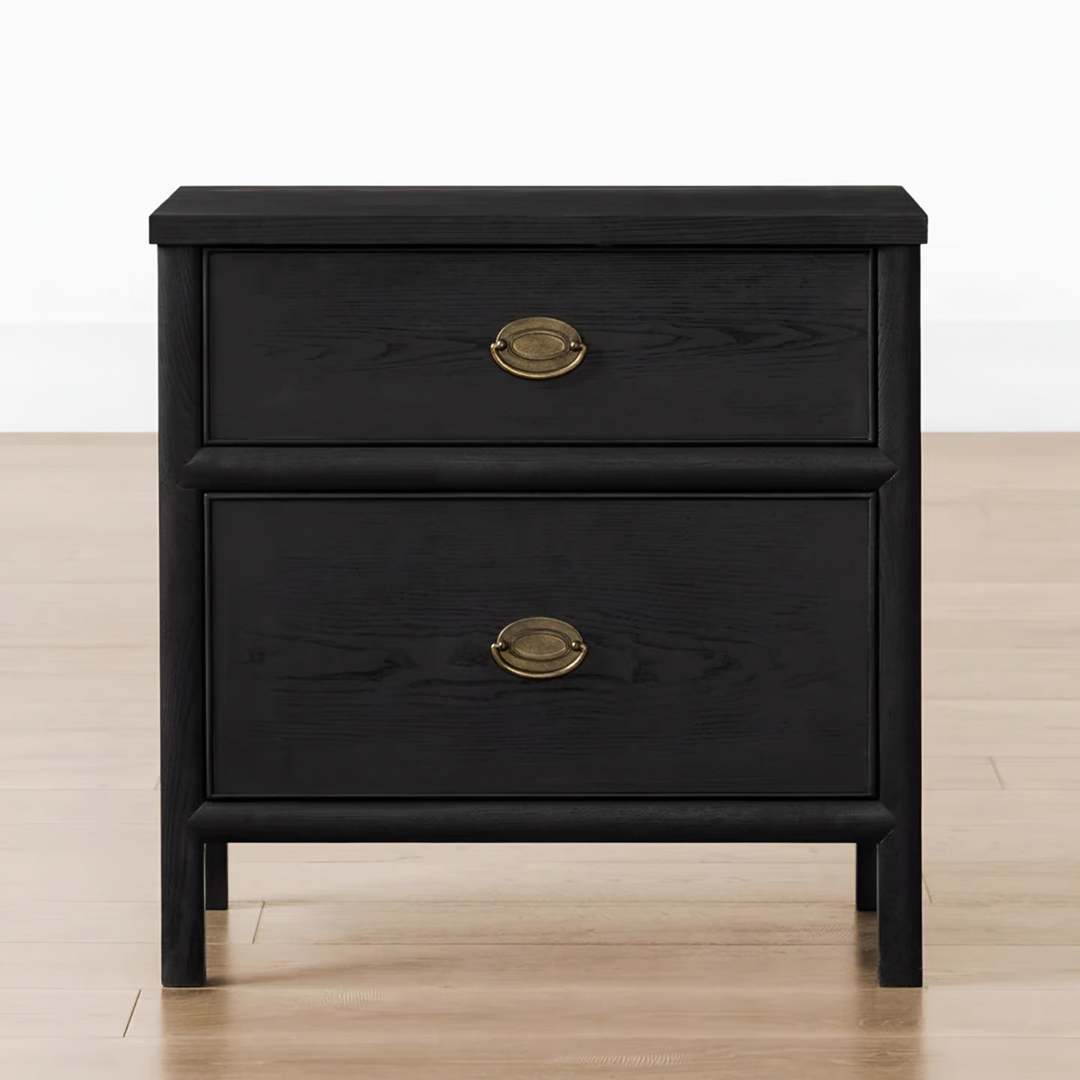 BRAVEN Classic Oak Wood Bedside Table - Radical Homes Singapore