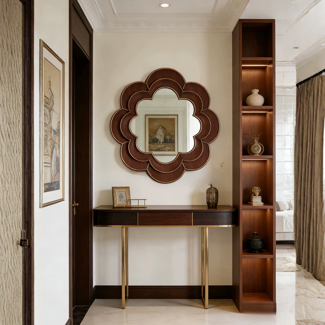 ROSETTE Classic Floral Wall Mirror - Cassa Haus Singapore