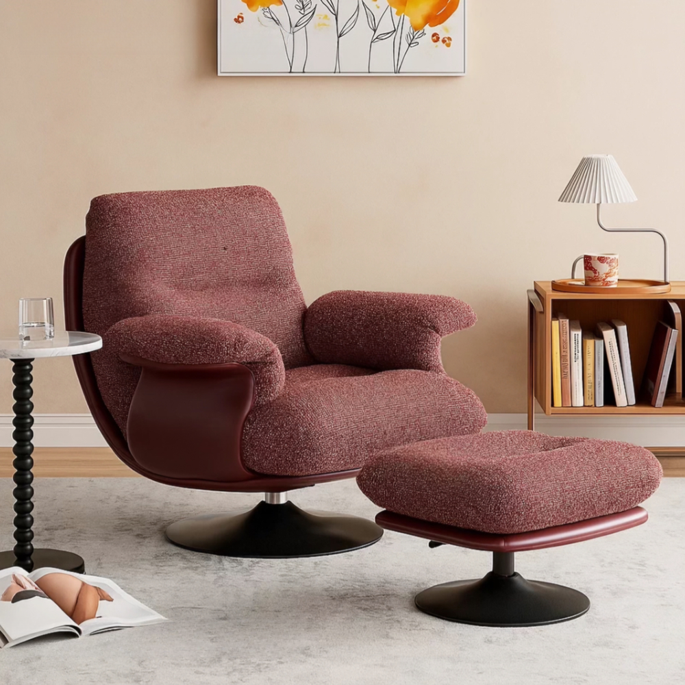ORVANO Modern Swivel Lounge Chair - Radical Homes Singapore